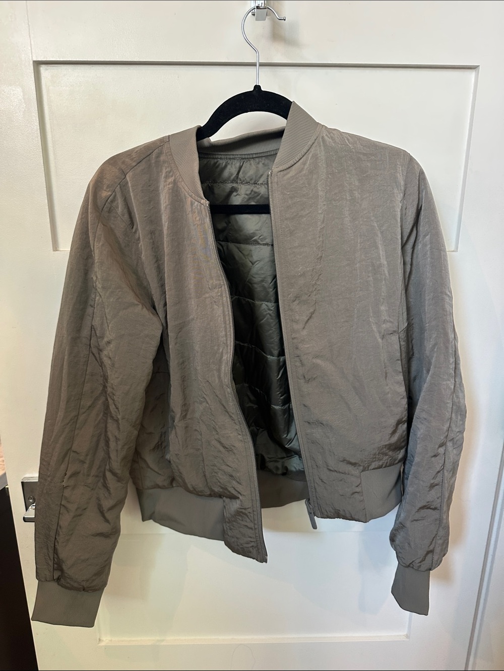 lululemon athletica Women's Taupe Bomber Jacket